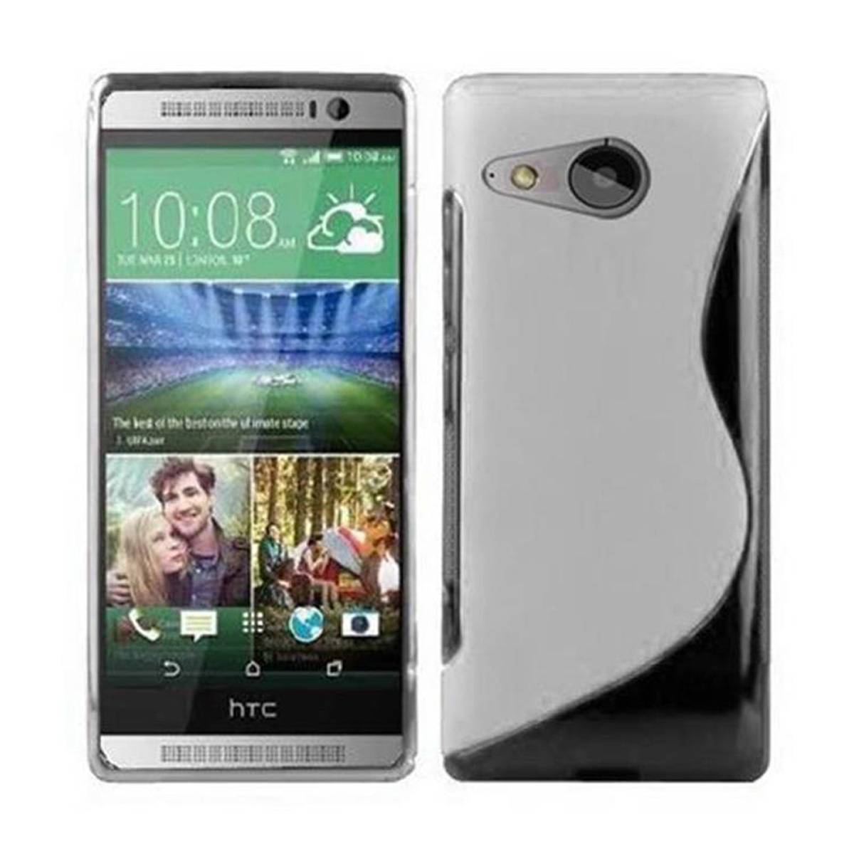 Cadorabo Schutzhülle für HTC ONE M8 MINI Hülle in Transparent Handyhülle Case TPU Silikon Etui