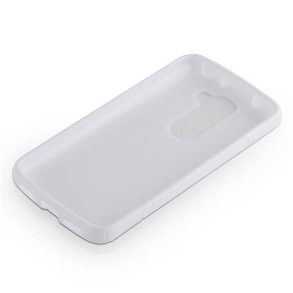 Cadorabo Schutzhülle für LG G2 MINI Hülle in Weiß Handyhülle Case TPU Silikon Etui