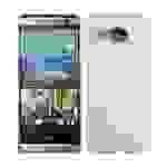Cadorabo Handyhülle für HTC ONE M8 MINI in Weiß Hülle Schutzhülle TPU Silikon Backcover Case