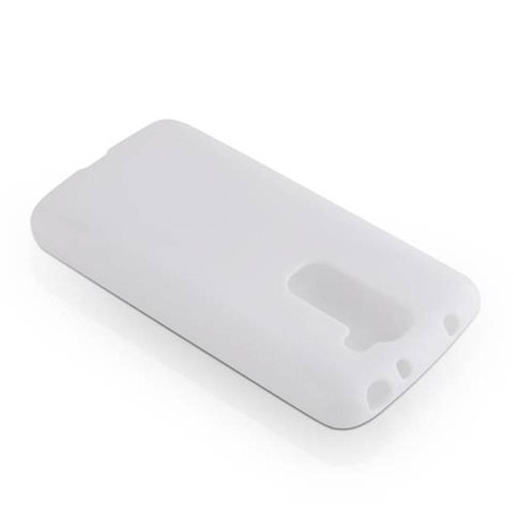 Cadorabo Handyhülle für LG G2 MINI in Weiß Hülle Schutzhülle TPU Silikon Backcover Case