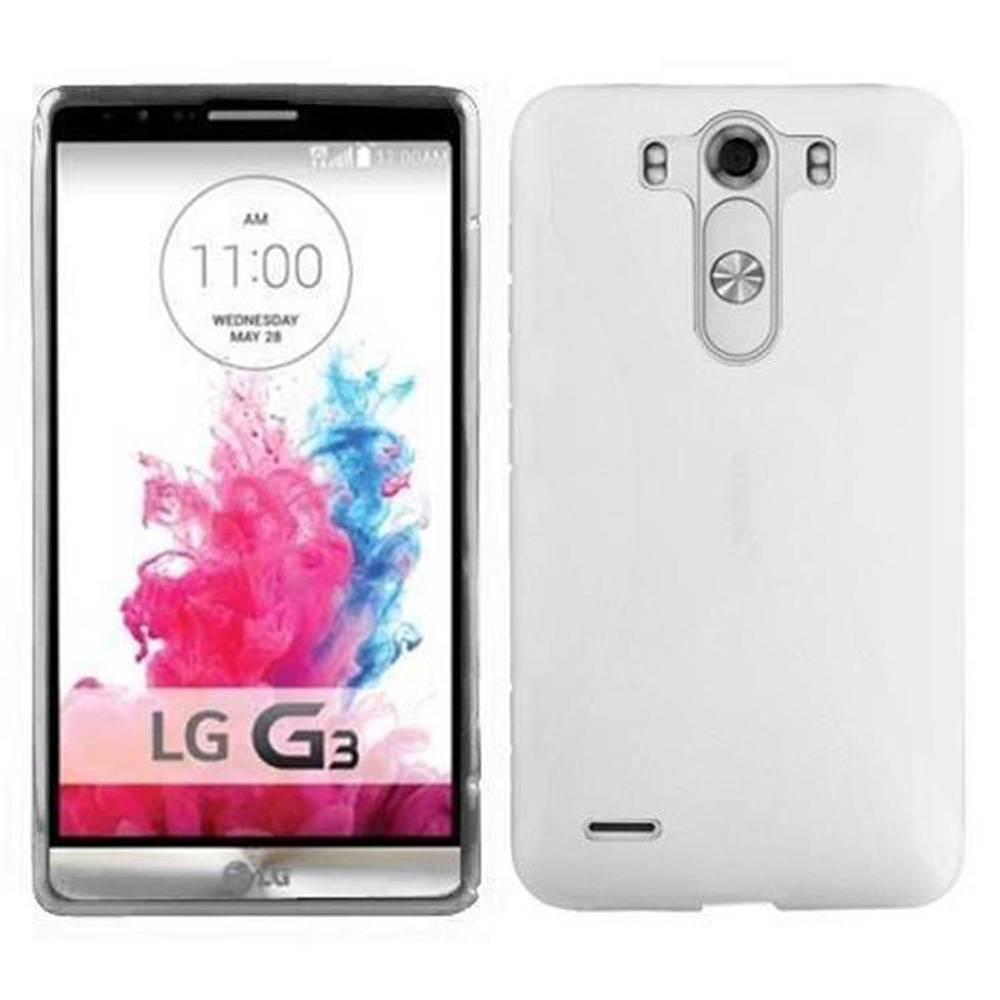 Cadorabo Handyhülle für LG G3 in Transparent Hülle Schutzhülle TPU Silikon Backcover Case