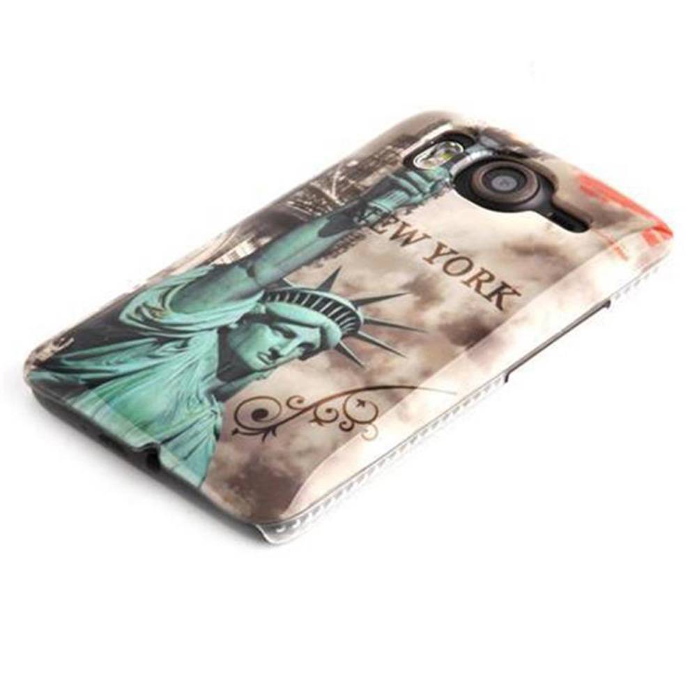 Cadorabo Hülle für HTC Desire HD Schutz Hülle in Braun Hard Case Schutzhülle Handyhülle Cover Etui