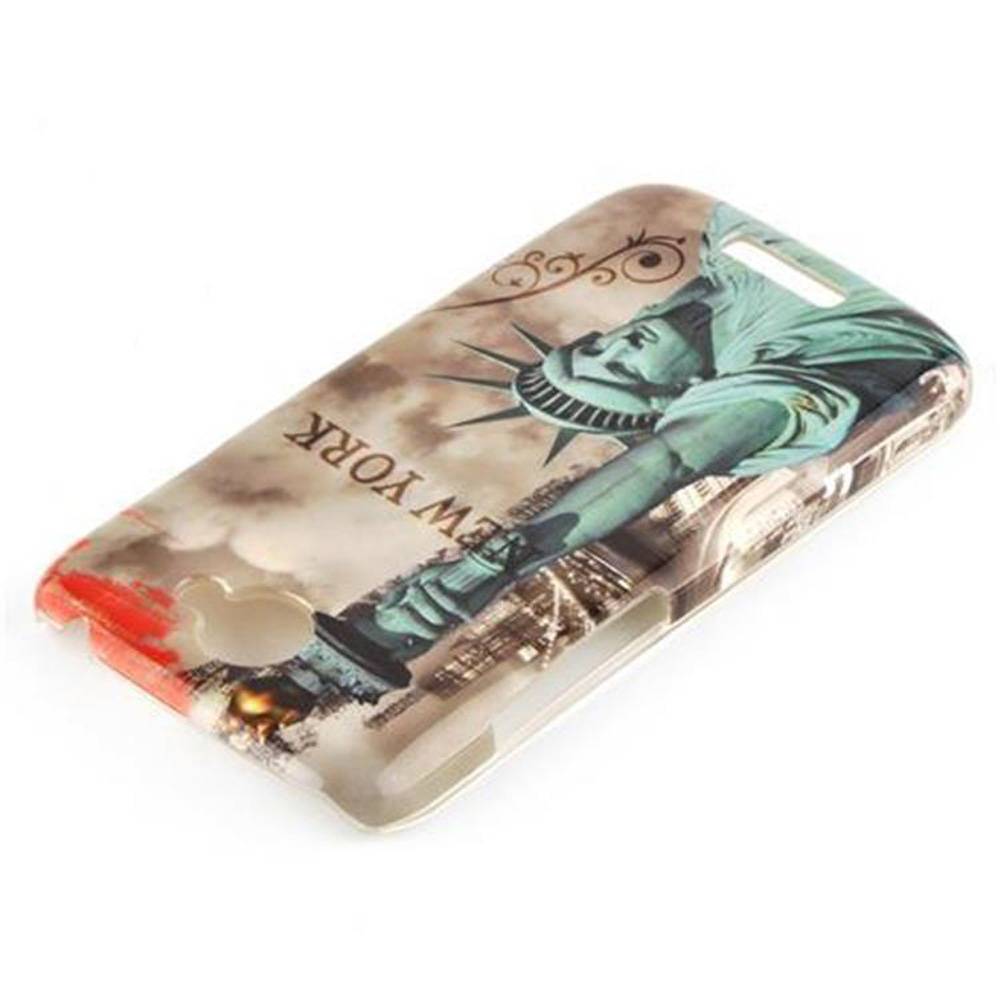 Cadorabo Hülle für HTC ONE S Schutz Hülle in Braun Hard Case Schutzhülle Handyhülle Cover Etui