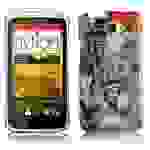 Cadorabo Hülle für HTC ONE X / X+ Schutz Hülle in Braun Hard Case Schutzhülle Handyhülle Cover Etui