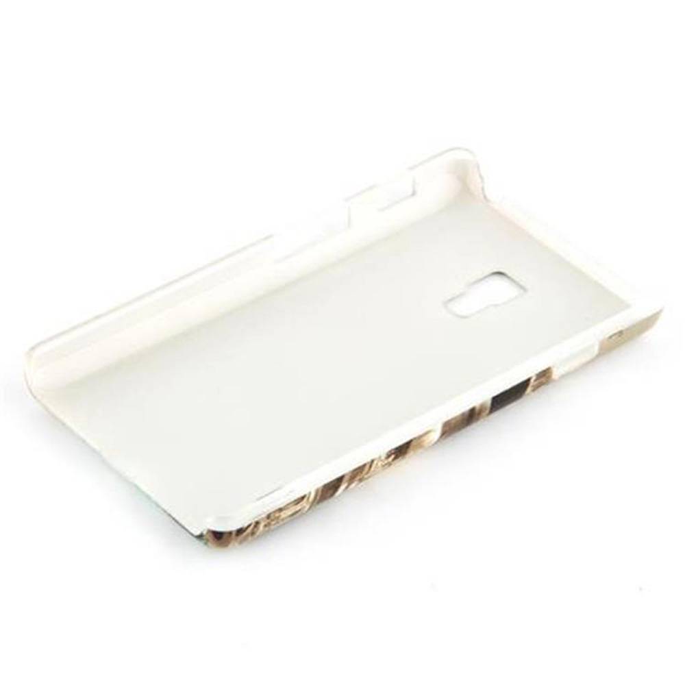 Cadorabo Hülle für LG OPTIMUS L7 II Schutz Hülle in Braun Hard Case Schutzhülle Handyhülle Cover Etui