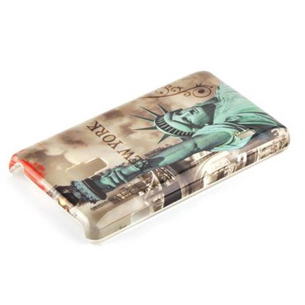 Cadorabo Hülle für LG OPTIMUS L7 II Schutz Hülle in Braun Hard Case Schutzhülle Handyhülle Cover Etui