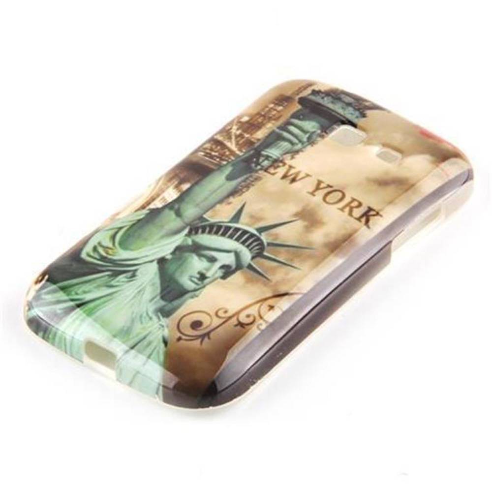 Cadorabo Hülle für Samsung Galaxy TREND LITE Schutz Hülle in Braun Hard Case Schutzhülle Handyhülle Cover Etui