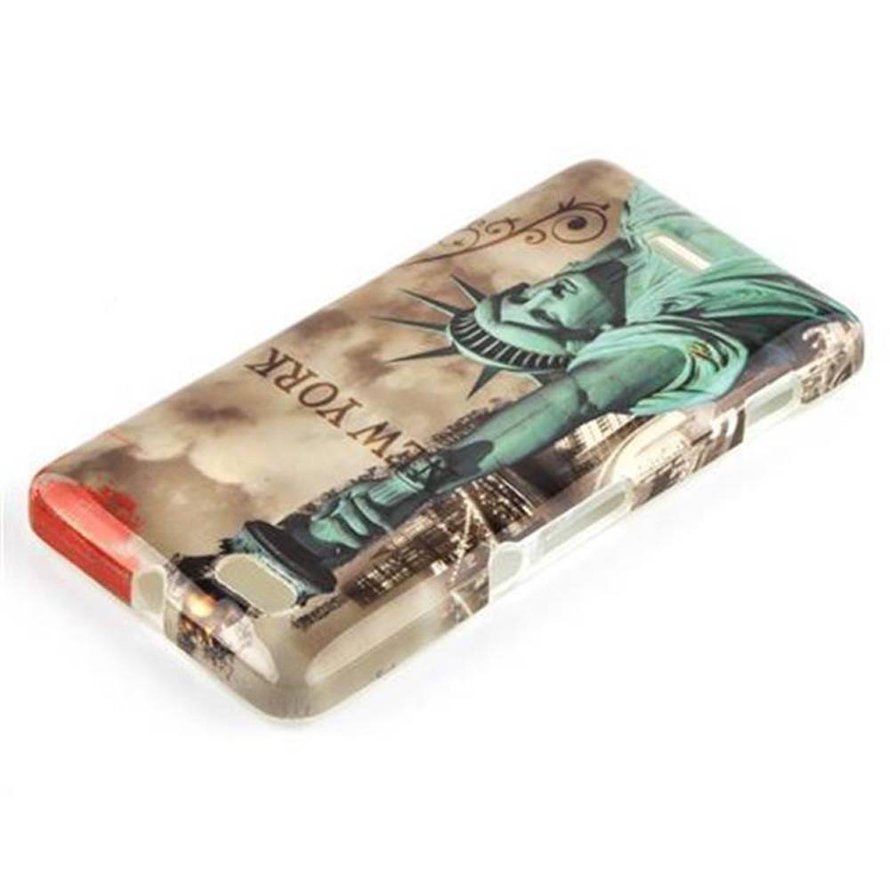 Cadorabo Hülle für Sony Xperia M Schutz Hülle in Braun Hard Case Schutzhülle Handyhülle Cover Etui