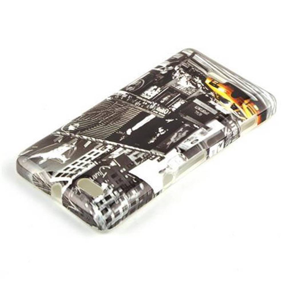 Cadorabo Hülle für Sony Xperia M Schutz Hülle in Grau Hard Case Schutzhülle Handyhülle Cover Etui