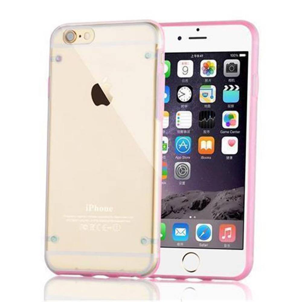 Cadorabo Hülle für Apple iPhone 6 / 6S Schutz Hülle in Rosa Handyhülle TPU Etui Case Cover