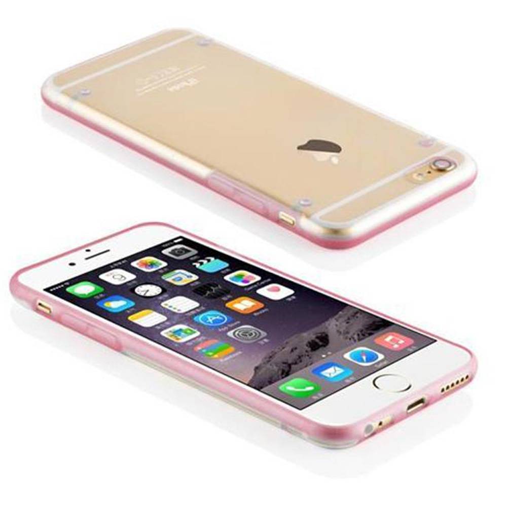 Cadorabo Hülle für Apple iPhone 6 / 6S Schutz Hülle in Rosa Handyhülle TPU Etui Case Cover