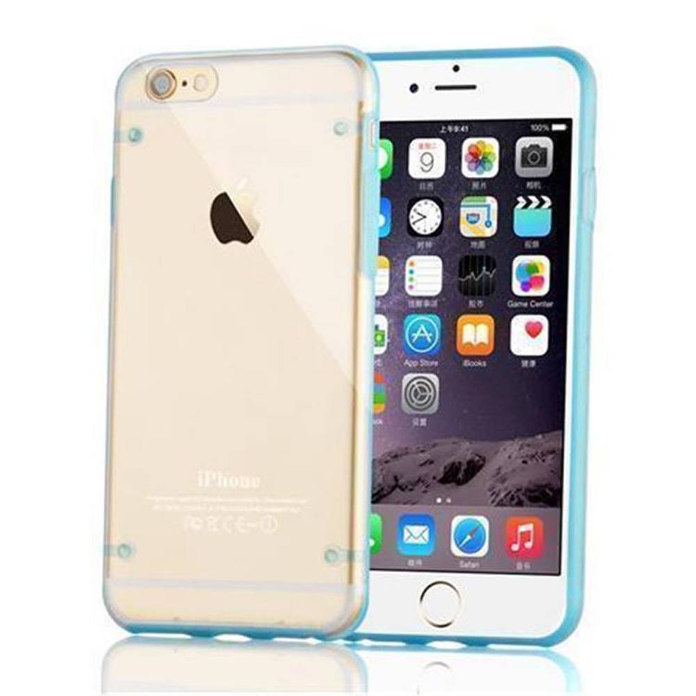 Cadorabo Hülle für Apple iPhone 6 / 6S Schutz Hülle in Blau Handyhülle TPU Etui Case Cover