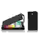 Cadorabo Schutzhülle für LG L70 (1. SIM) Hülle in Schwarz Flip Etui Handyhülle Case Cover Kunstleder