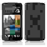 Cadorabo Handyhülle für HTC Desire 600 in Schwarz Hülle Schutzhülle TPU Silikon Backcover Case