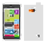 Cadorabo Handyhülle für Nokia Lumia 730 in Transparent Hülle Schutzhülle TPU Silikon Backcover Case