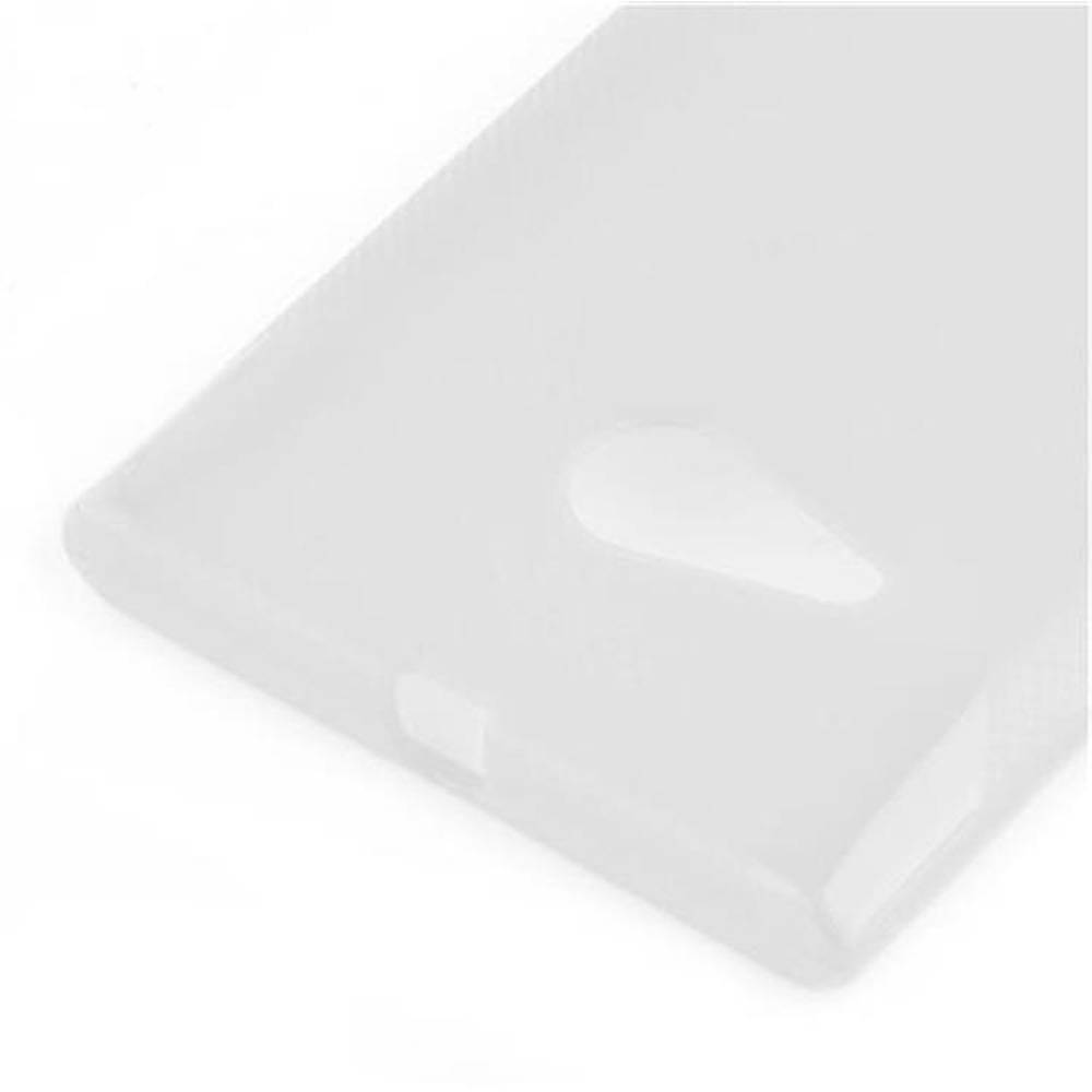 Cadorabo Handyhülle für Nokia Lumia 730 in Transparent Hülle Schutzhülle TPU Silikon Backcover Case