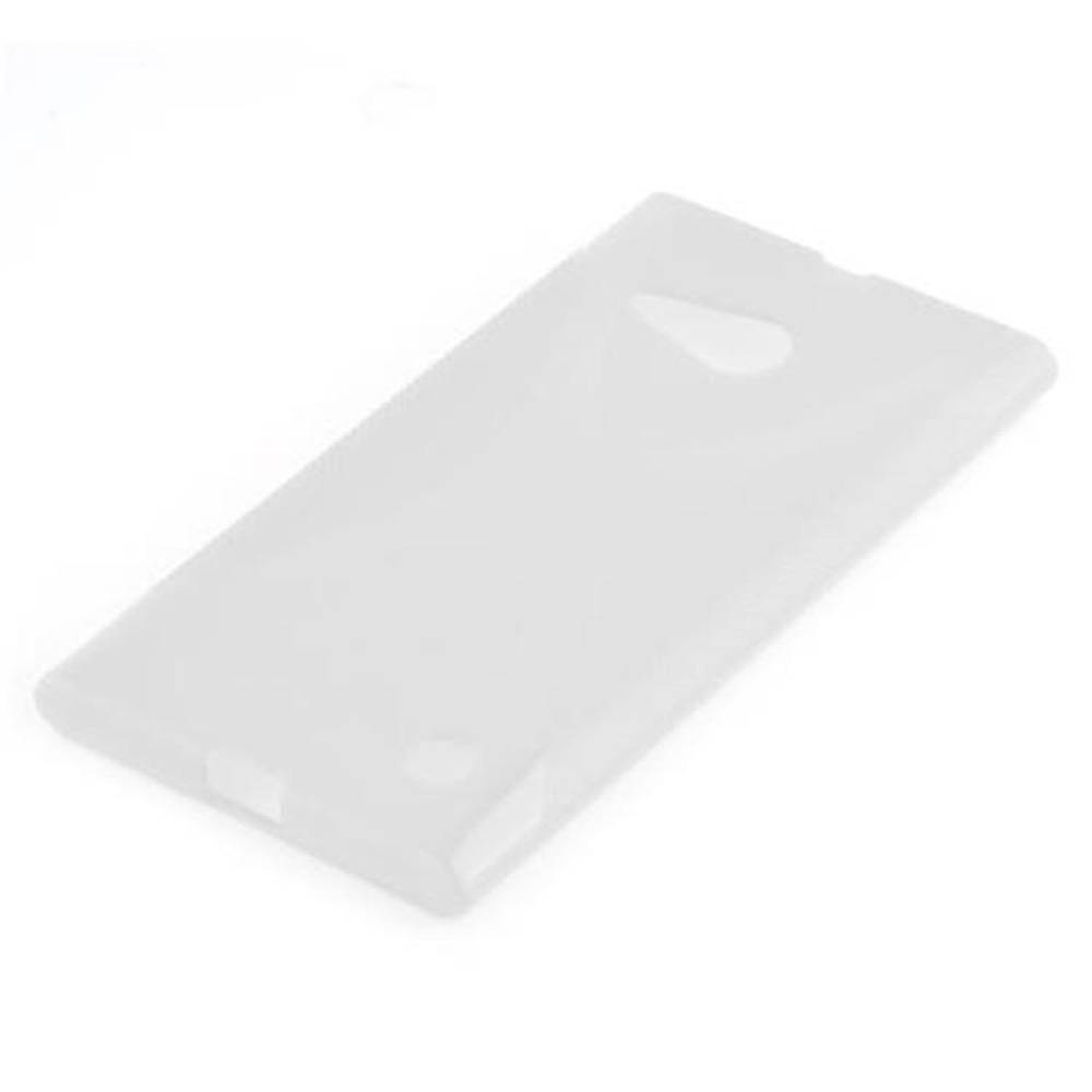 Cadorabo Handyhülle für Nokia Lumia 730 in Transparent Hülle Schutzhülle TPU Silikon Backcover Case