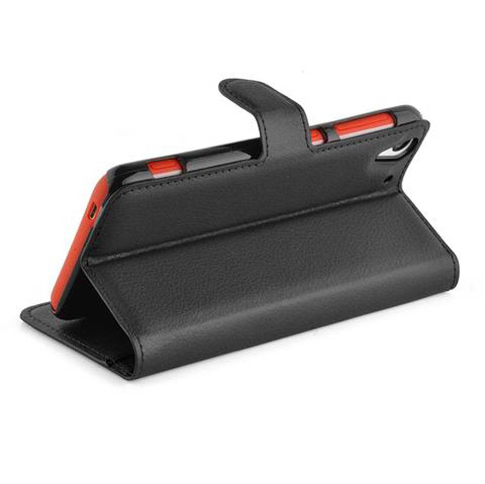 Cadorabo Hülle für HTC Desire EYE Schutz Hülle in Schwarz Handyhülle Etui Case Cover Magnetverschluss