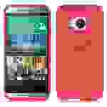 Cadorabo Handyhülle für HTC ONE M9 in Rot Hülle Schutzhülle TPU Silikon Backcover Case