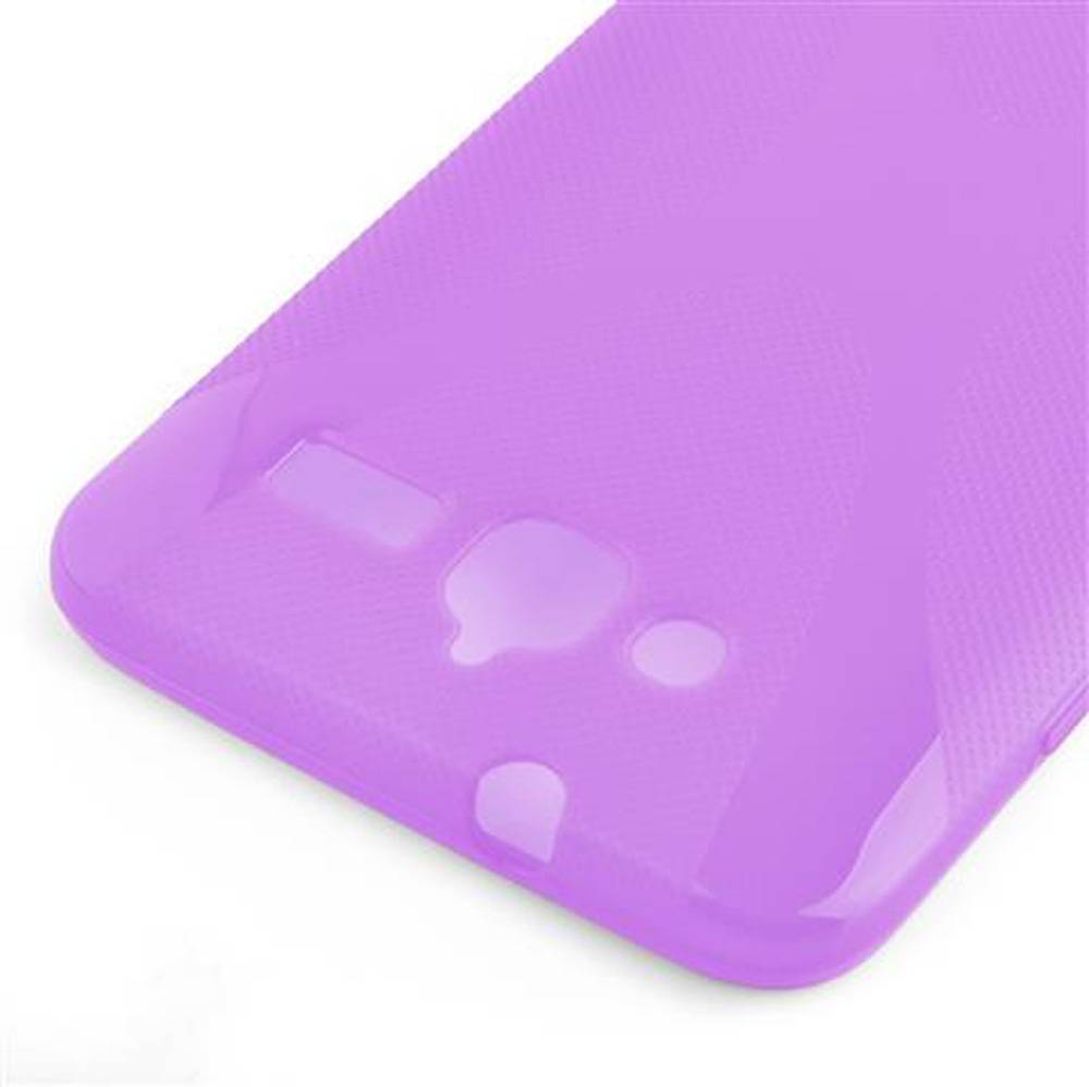 Cadorabo Handyhülle für Huawei ASCEND GX1 in Lila Hülle Schutzhülle TPU Silikon Backcover Case