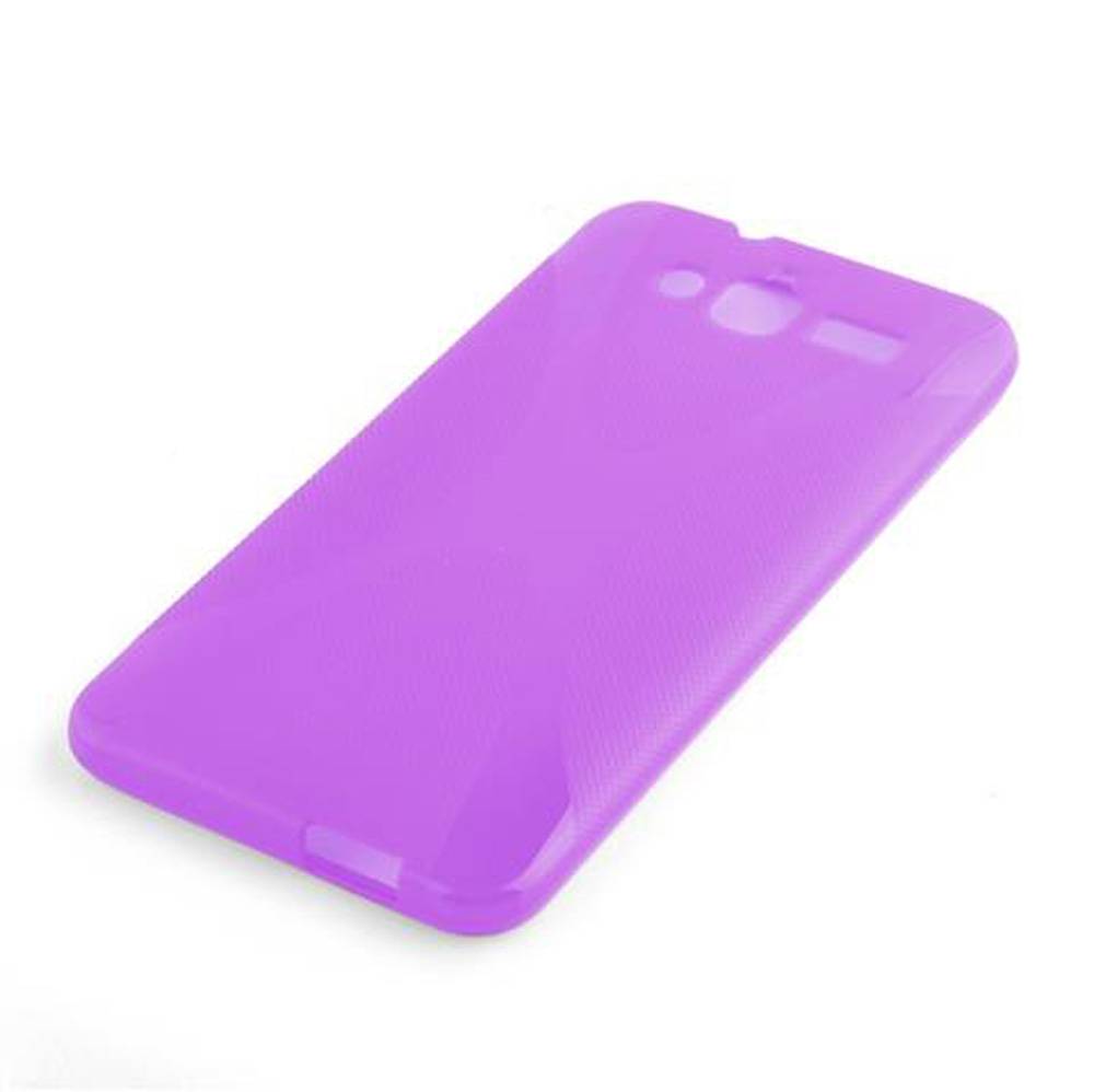 Cadorabo Handyhülle für Huawei ASCEND GX1 in Lila Hülle Schutzhülle TPU Silikon Backcover Case