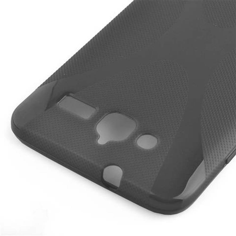 Cadorabo Handyhülle für Huawei ASCEND GX1 in Schwarz Hülle Schutzhülle TPU Silikon Backcover Case