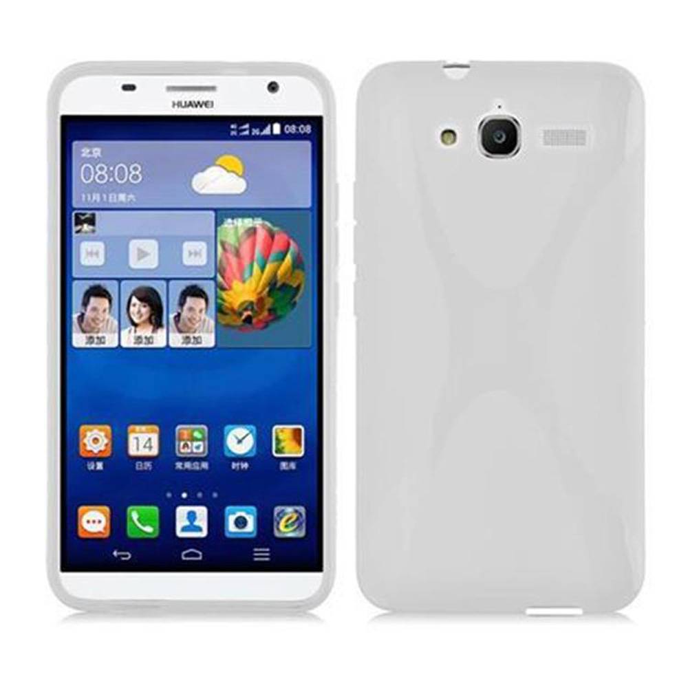 Cadorabo Handyhülle für Huawei ASCEND GX1 in Transparent Hülle Schutzhülle TPU Silikon Backcover Case