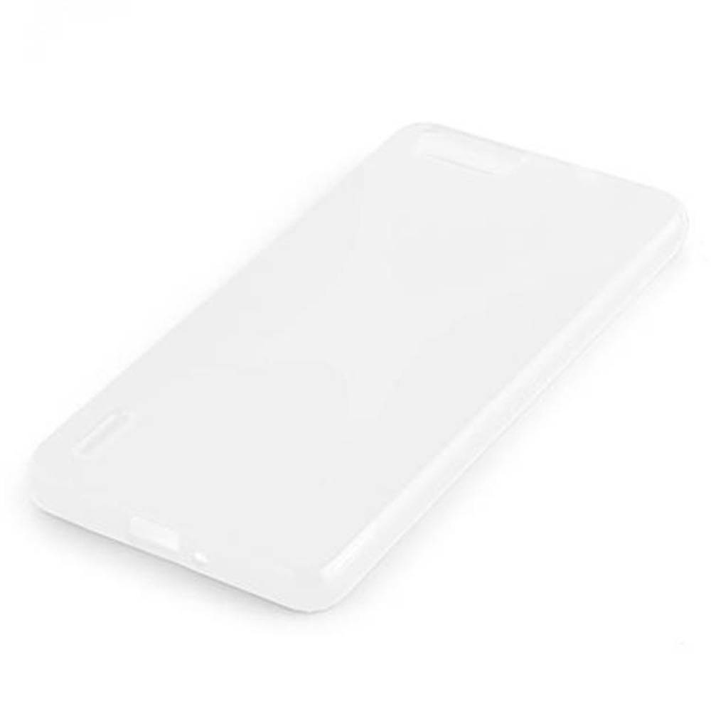 Cadorabo Handyhülle für Honor 6 PLUS in Weiß Hülle Schutzhülle TPU Silikon Backcover Case