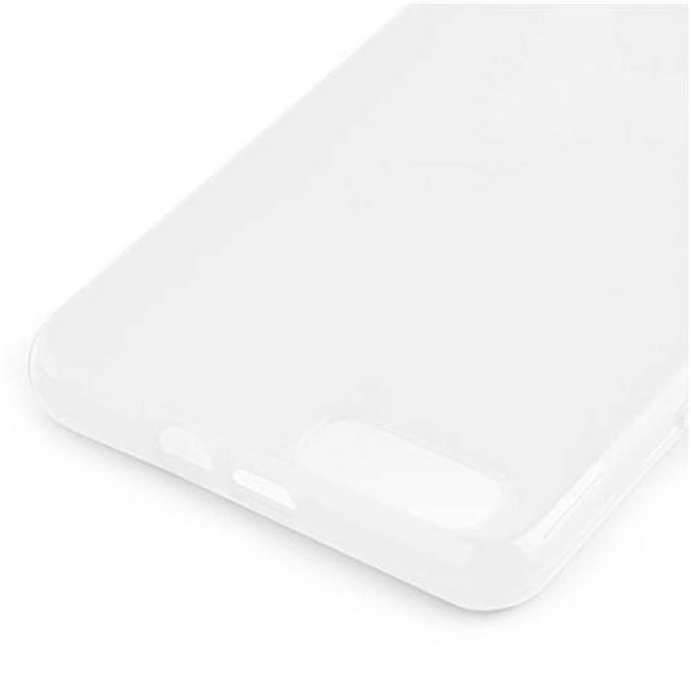 Cadorabo Handyhülle für Honor 6 PLUS in Weiß Hülle Schutzhülle TPU Silikon Backcover Case