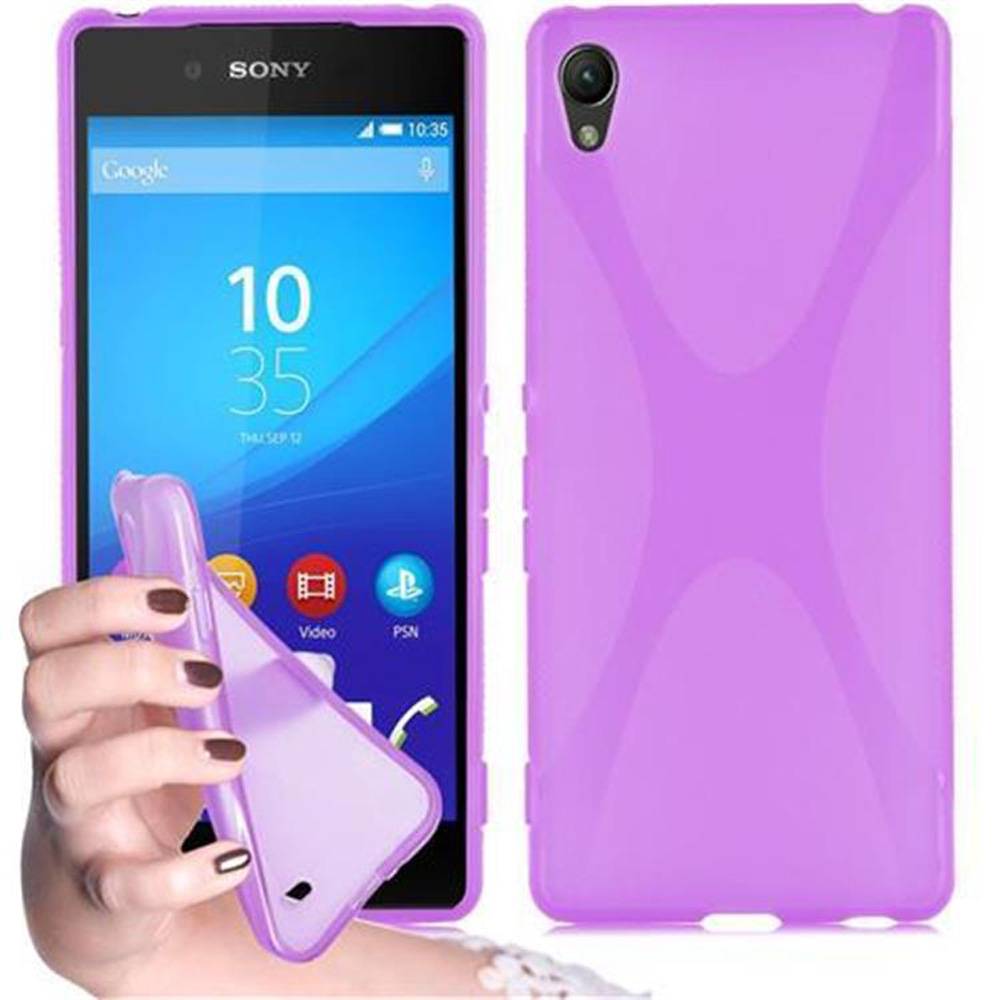 Cadorabo Handyhülle für Sony Xperia Z3 PLUS / Z4 in Lila Hülle Schutzhülle TPU Silikon Backcover Case