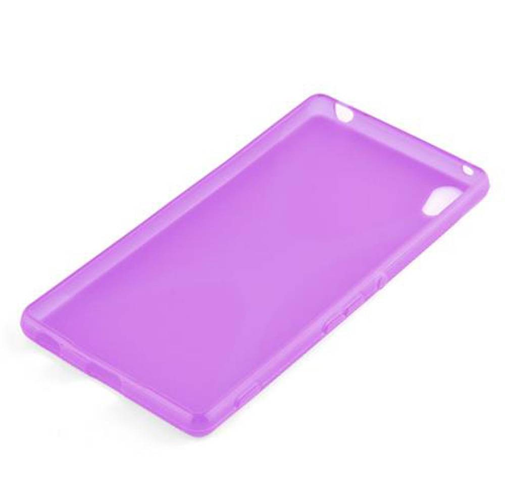 Cadorabo Handyhülle für Sony Xperia Z3 PLUS / Z4 in Lila Hülle Schutzhülle TPU Silikon Backcover Case
