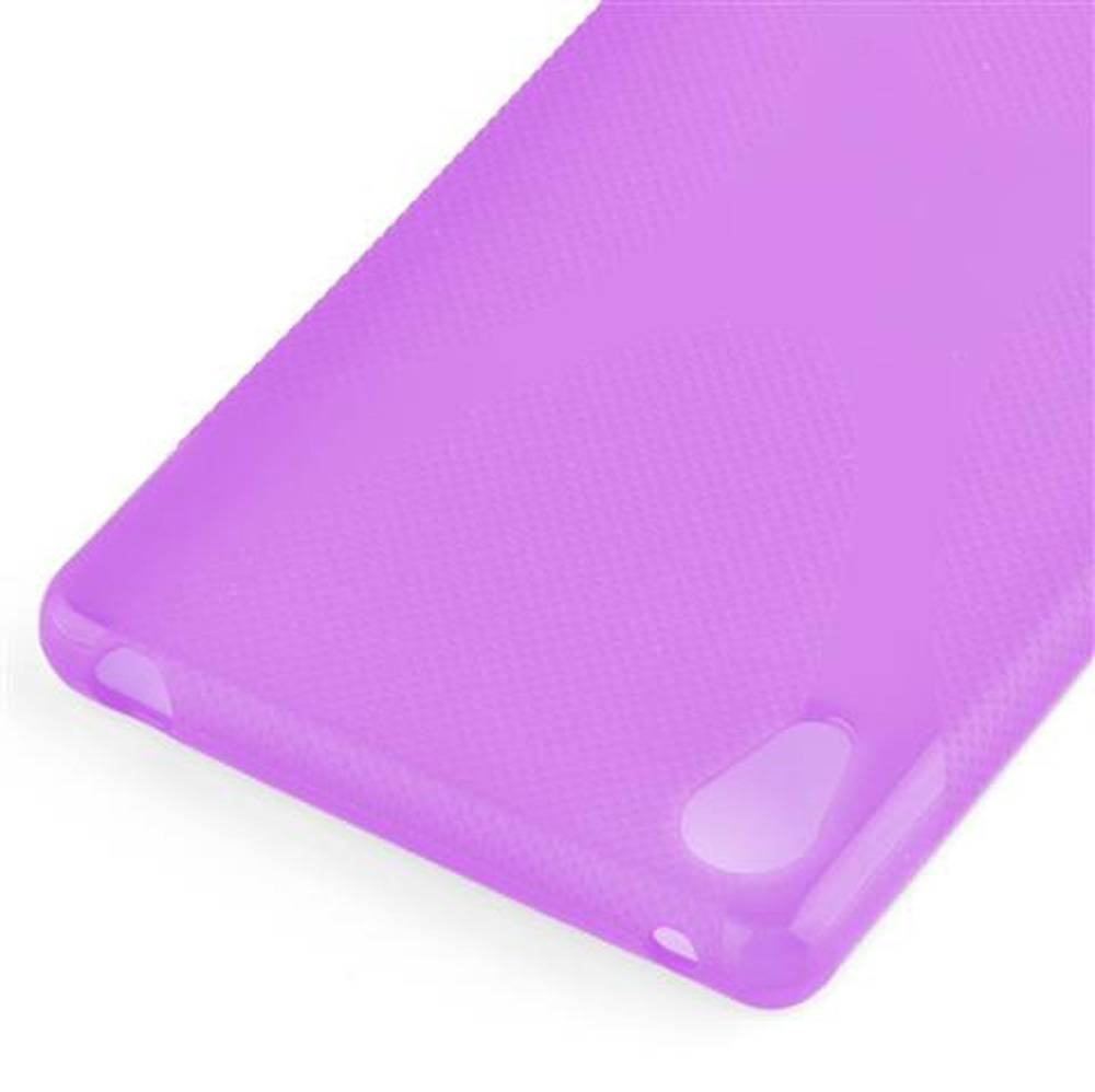 Cadorabo Handyhülle für Sony Xperia Z3 PLUS / Z4 in Lila Hülle Schutzhülle TPU Silikon Backcover Case