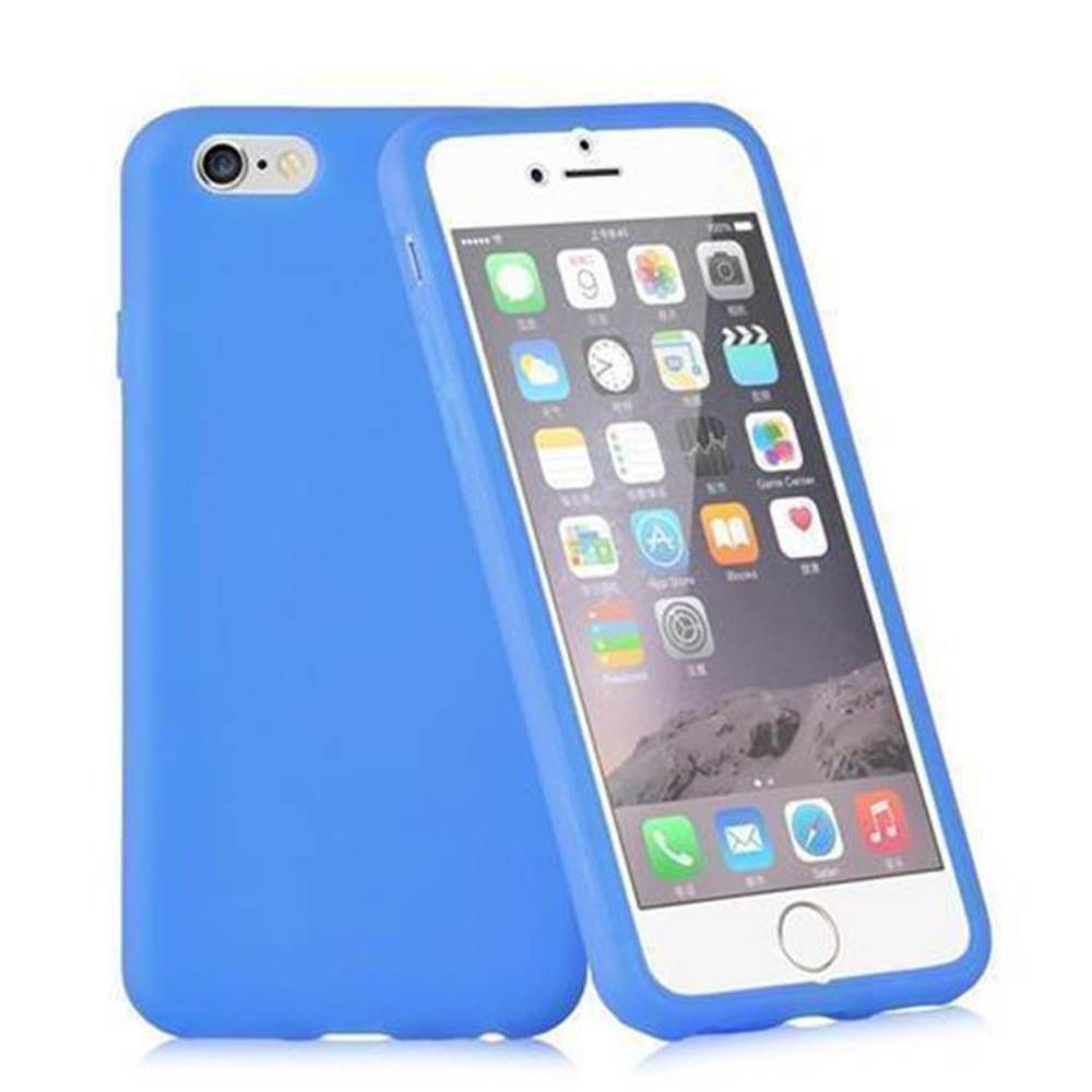 Cadorabo Hülle für Samsung Galaxy S6 Schutzhülle in Blau 360° Full Body Schutzhülle Etui Cover