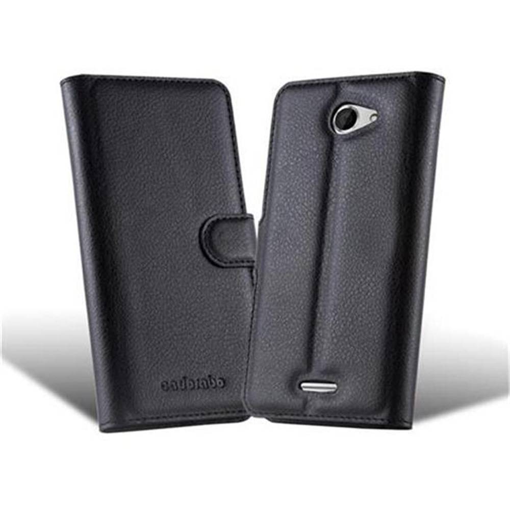 Cadorabo Hülle für HTC Desire 516 Schutz Hülle in Schwarz Handyhülle Etui Case Cover Magnetverschluss