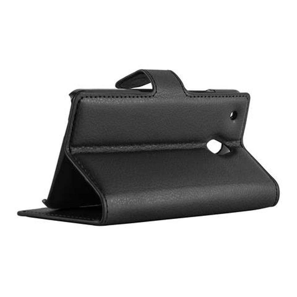 Cadorabo Hülle für HTC ONE M4 MINI Schutz Hülle in Schwarz Handyhülle Etui Case Cover Magnetverschluss