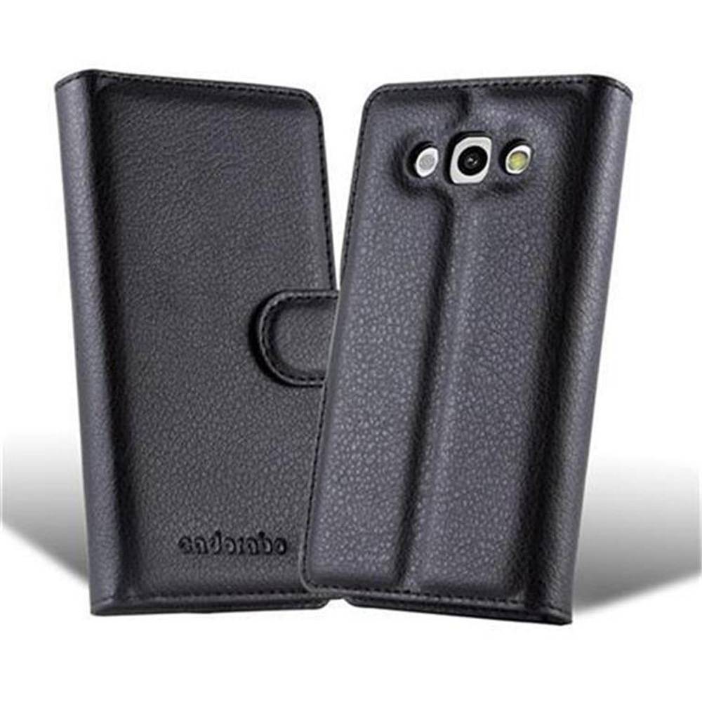 Cadorabo Hülle für LG L60 Schutz Hülle in Schwarz Handyhülle Etui Case Cover Magnetverschluss