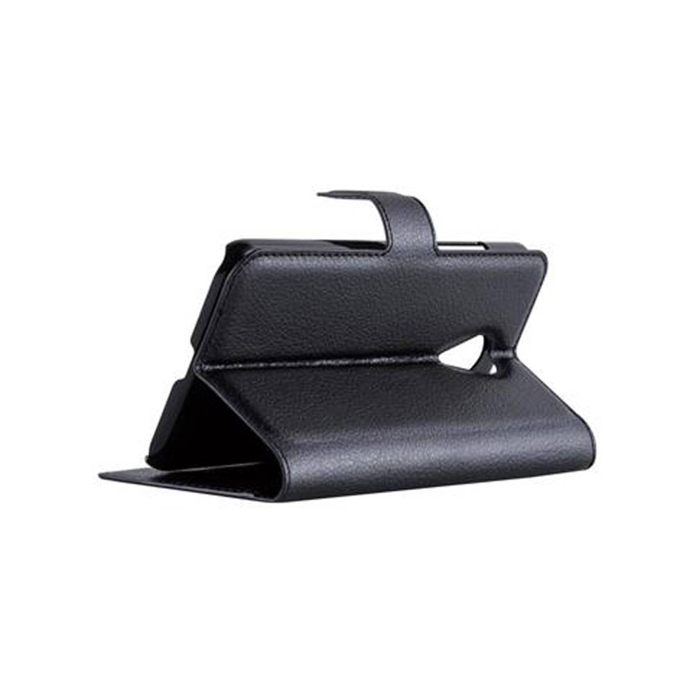 Cadorabo Hülle für MEIZU MX5 Schutz Hülle in Schwarz Handyhülle Etui Case Cover Magnetverschluss