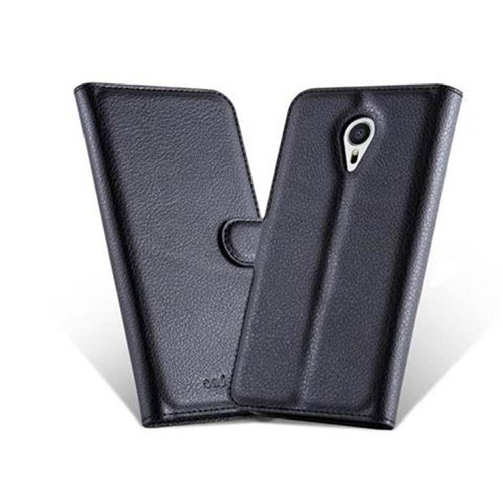 Cadorabo Hülle für MEIZU MX5 Schutz Hülle in Schwarz Handyhülle Etui Case Cover Magnetverschluss