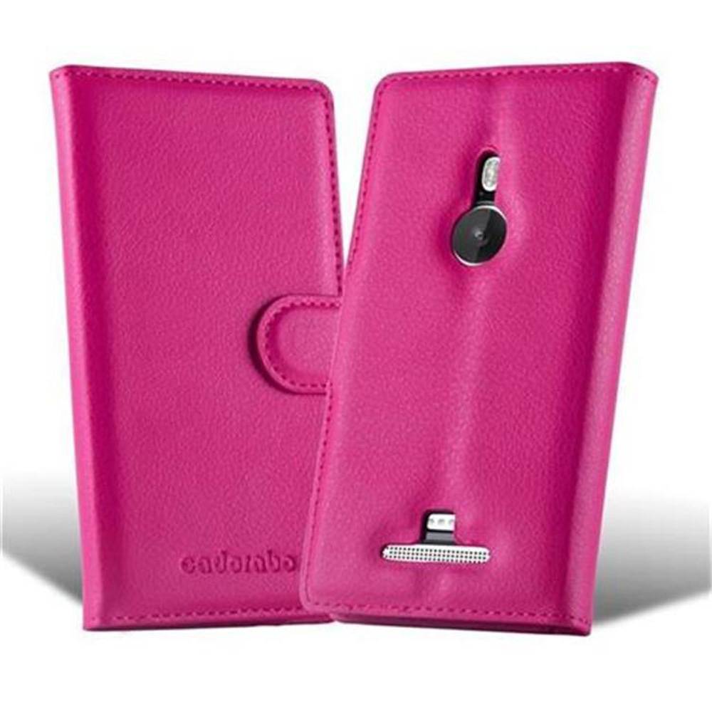 Cadorabo Hülle für Nokia Lumia 925 Schutz Hülle in Pink Handyhülle Etui Case Cover Magnetverschluss