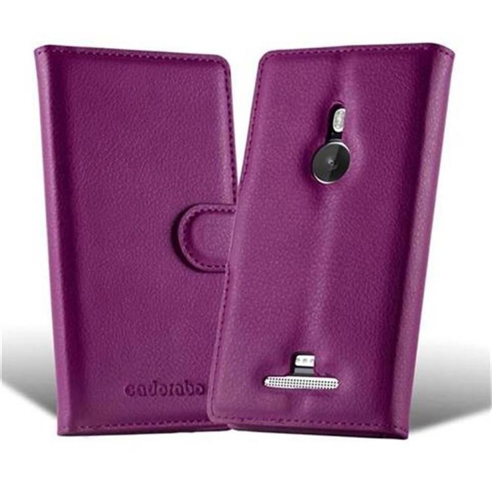 Cadorabo Hülle für Nokia Lumia 925 Schutz Hülle in Lila Handyhülle Etui Case Cover Magnetverschluss