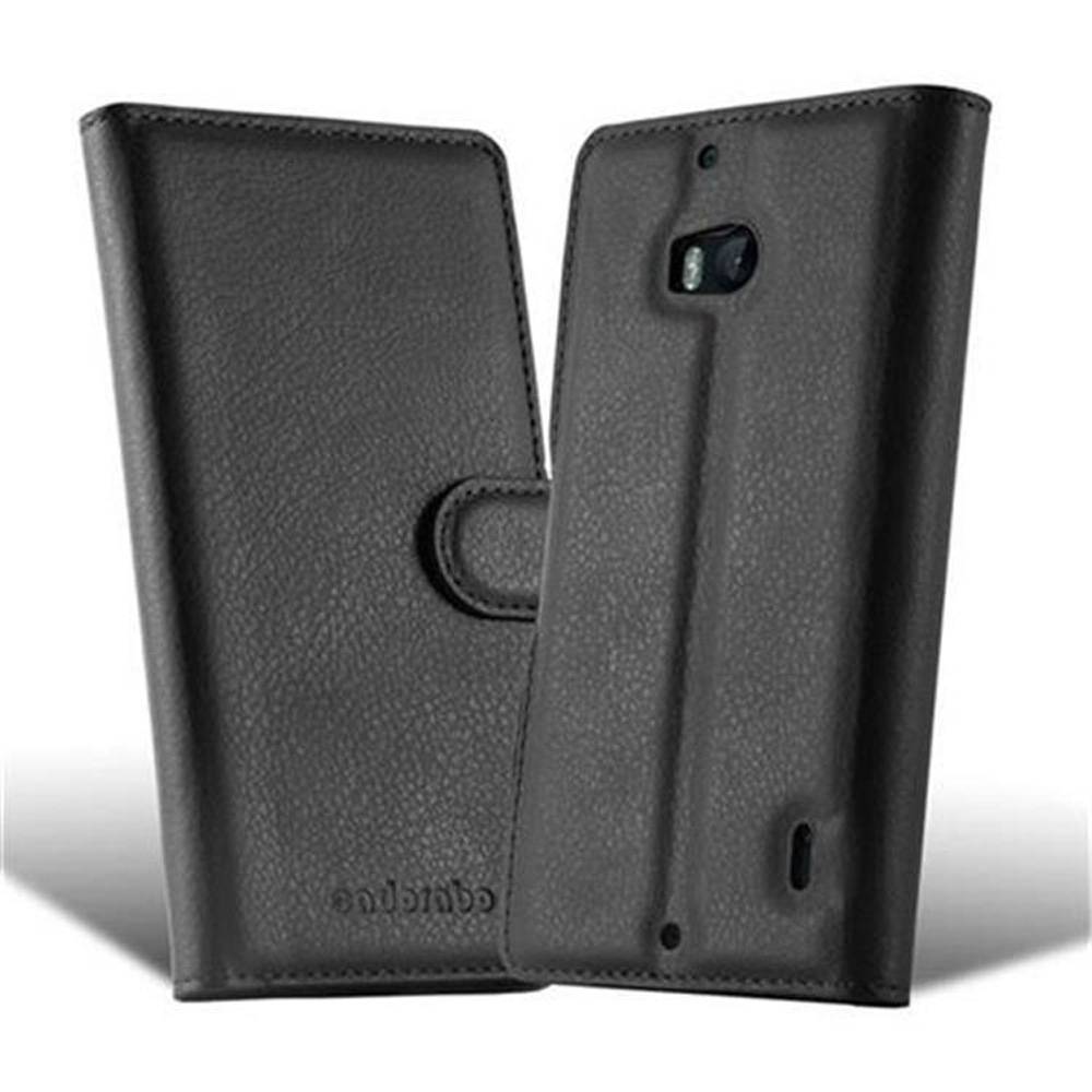 Cadorabo Hülle für Nokia Lumia 929 / 930 Schutz Hülle in Schwarz Handyhülle Etui Case Cover Magnetverschluss