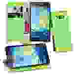 Cadorabo Hülle für Samsung Galaxy A3 2015 Schutz Hülle in Grün Handyhülle Etui Case Cover Magnetverschluss