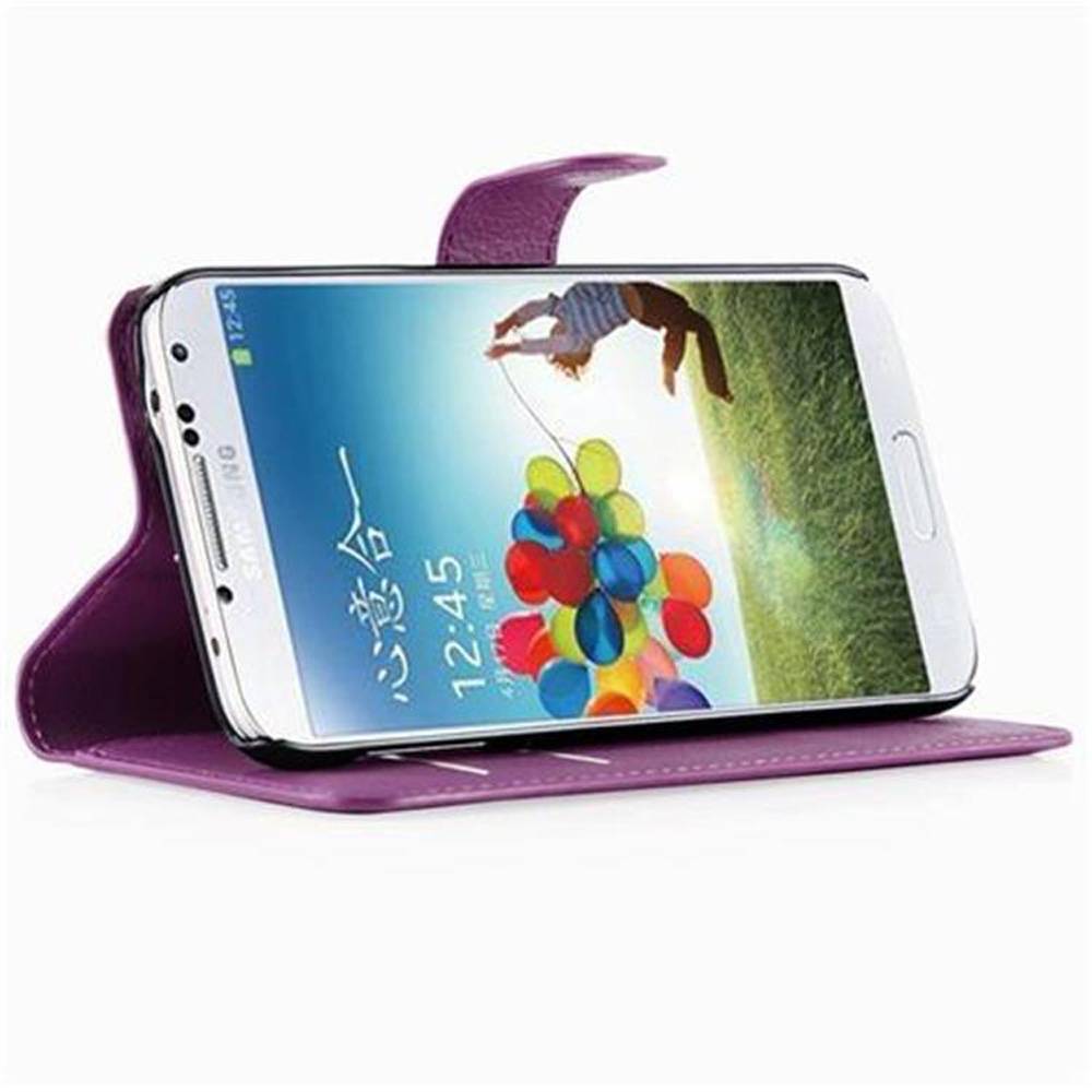 Cadorabo Hülle für Samsung Galaxy S5 / S5 NEO Schutz Hülle in Lila Handyhülle Etui Case Cover Magnetverschluss