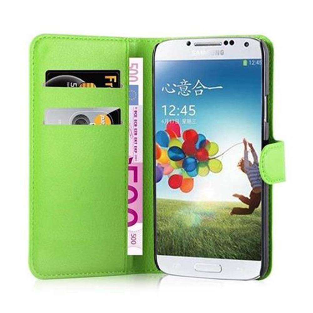 Cadorabo Hülle für Samsung Galaxy S5 / S5 NEO Schutz Hülle in Grün Handyhülle Etui Case Cover Magnetverschluss
