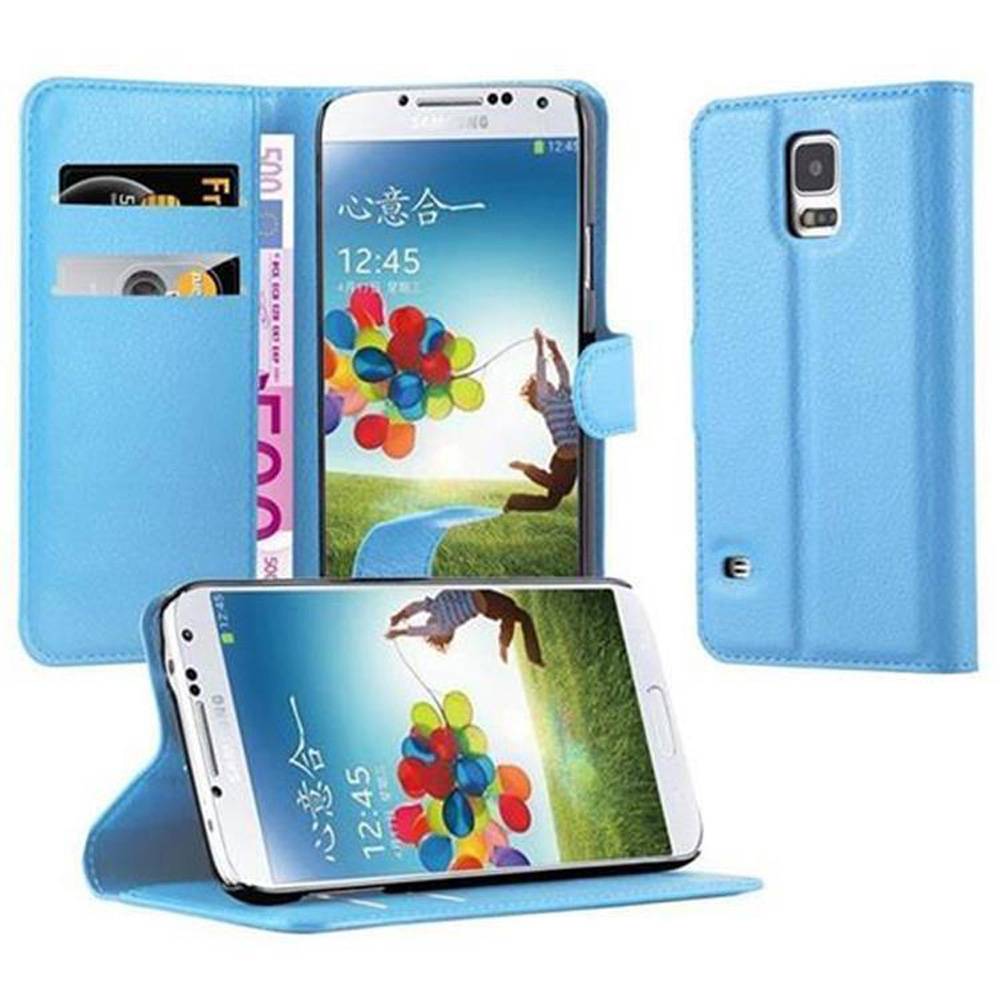 Cadorabo Hülle für Samsung Galaxy S5 / S5 NEO Schutz Hülle in Blau Handyhülle Etui Case Cover Magnetverschluss