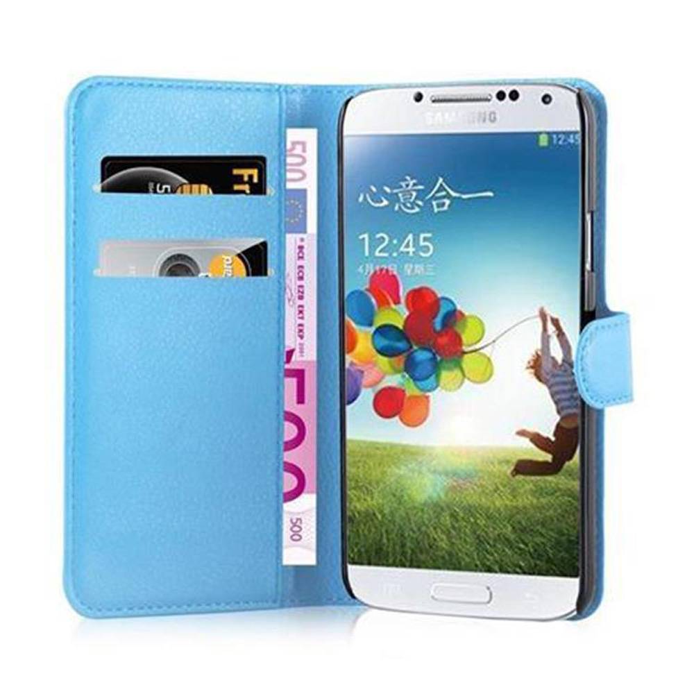 Cadorabo Hülle für Samsung Galaxy S5 / S5 NEO Schutz Hülle in Blau Handyhülle Etui Case Cover Magnetverschluss