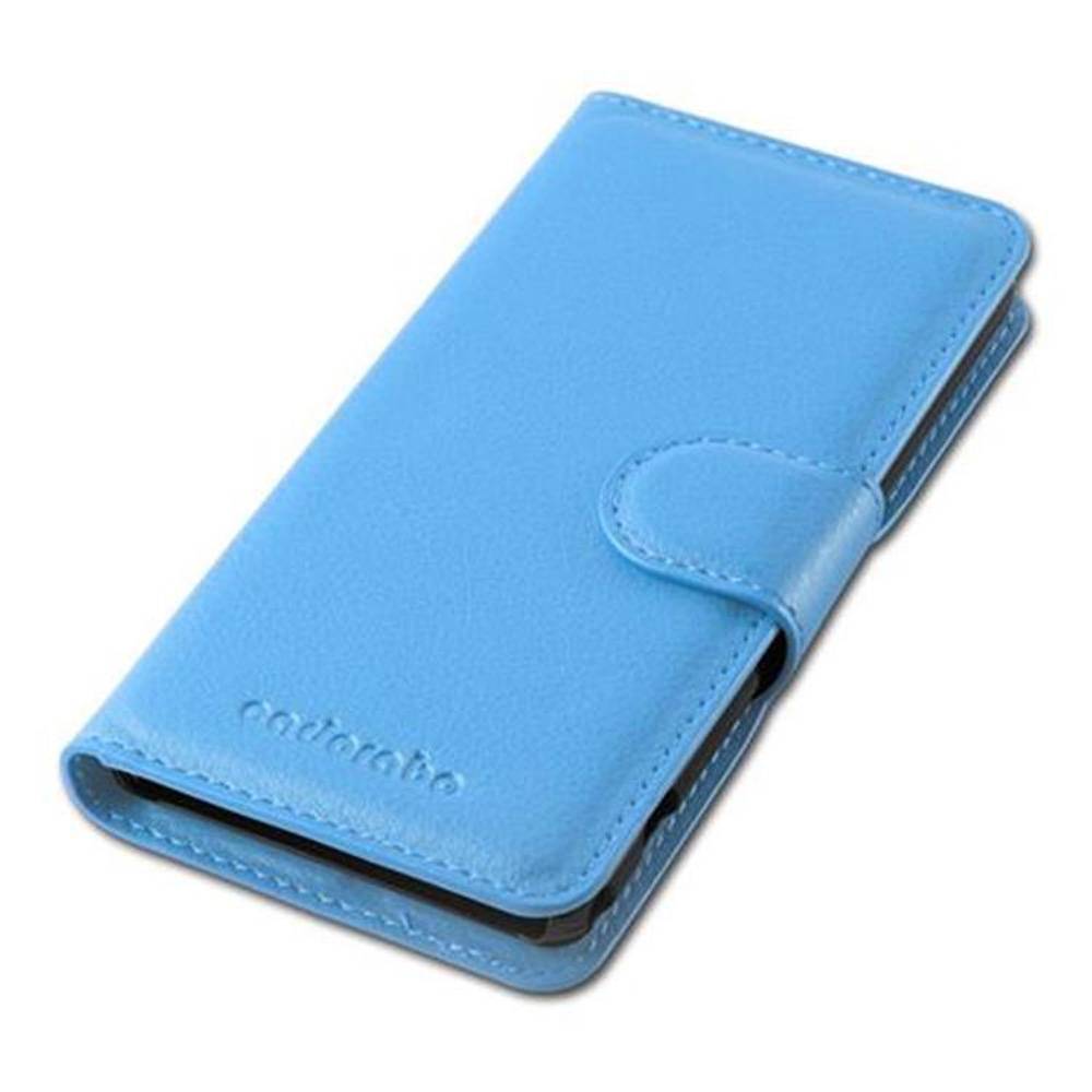 Cadorabo Hülle für Sony Xperia Z1 COMPACT Schutz Hülle in Blau Handyhülle Etui Case Cover Magnetverschluss