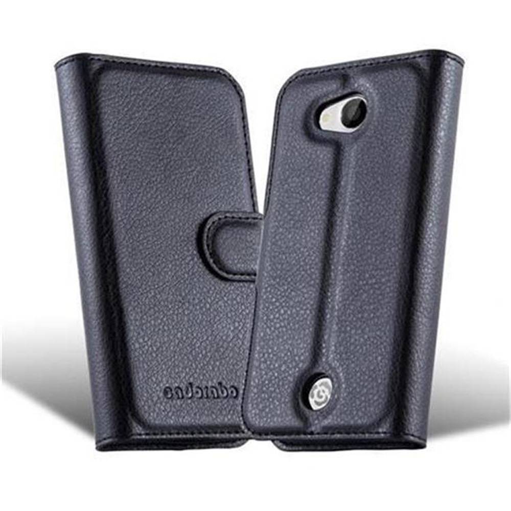 Cadorabo Hülle für WIKO SUBLIM Schutz Hülle in Schwarz Handyhülle Etui Case Cover Magnetverschluss