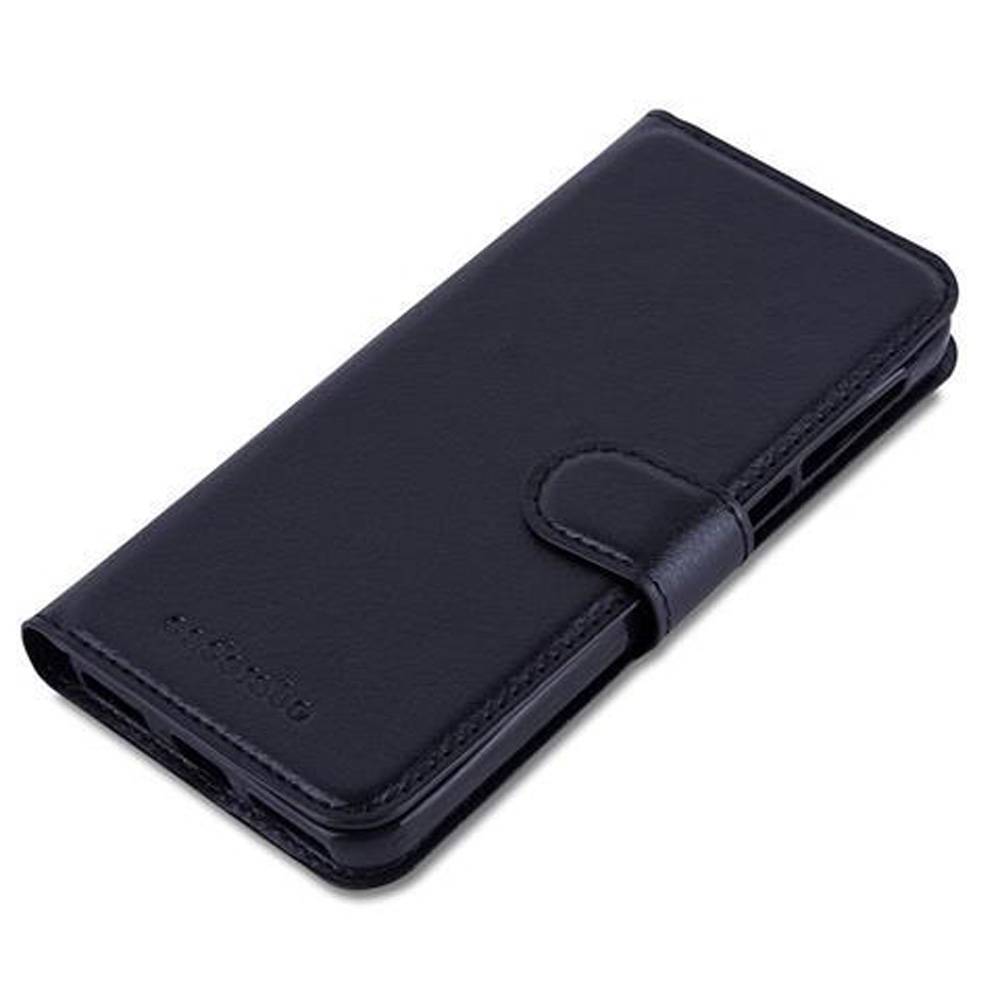 Cadorabo Hülle für ZTE Nubia Z7 MINI Schutz Hülle in Schwarz Handyhülle Etui Case Cover Magnetverschluss