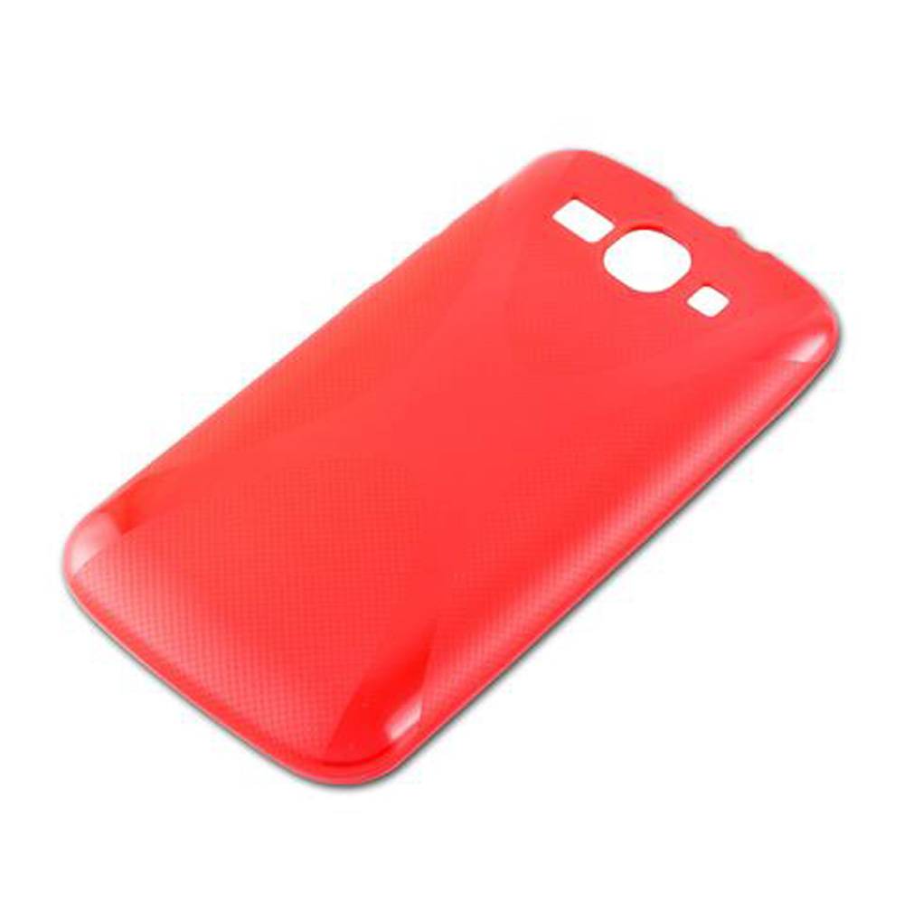 Cadorabo Handyhülle für Huawei ASCEND Y520 in Rot Hülle Schutzhülle TPU Silikon Backcover Case